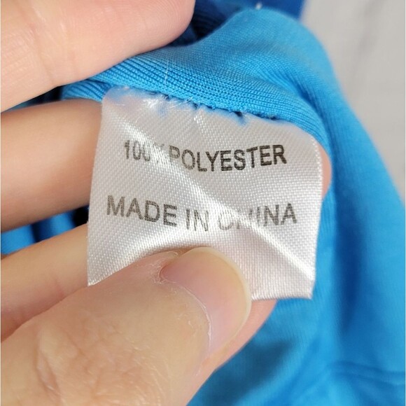 Hello Molly blue no bad vibes tie halter ruched side slit woven midi dress - Picture 10 of 12